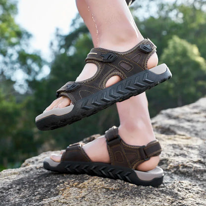 Men Sandals Outdoor Camping Hiking Water Wading Sports Shoes Anti Slip Quick Drying New Summer Comfortable Beach Shoes for Youth