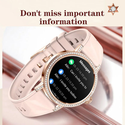 Luxury Bluetooth Call Smartwatch Women's Smart Watch Clock Ladies Gift Fitness Tracker Wrist Watches for Woman Android iOS 2026