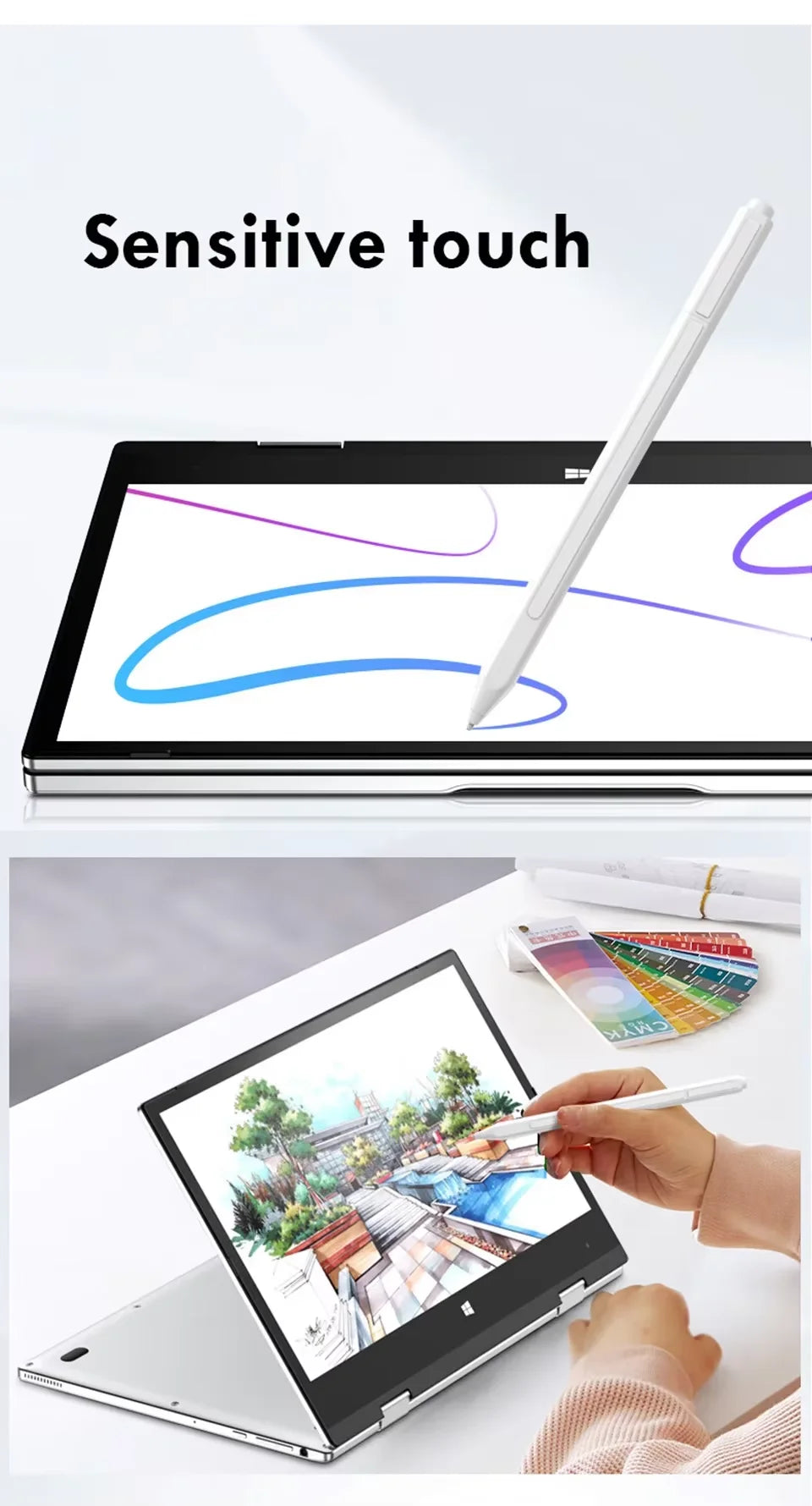 Touch Screen Notebook Portable 2 in 1 Laptop Computer Intel Core i7-8500Y / N4020 11.6 Inch Windows 11 Pro Tablet PC Computer