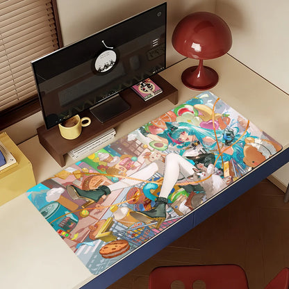 Game Neverness to Everness Mint Mouse Pad Non-slip Rubber Gamer Balance Computer Mat Decoracion Deskmat Laptop Office Large