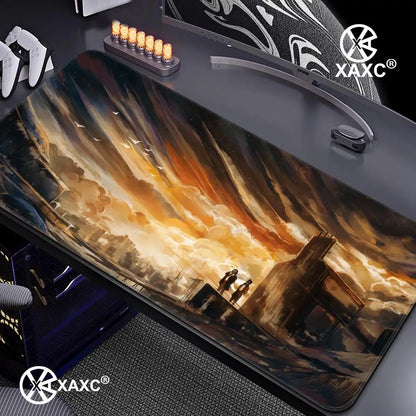 D-Disco E-Elysium Mouse Pad Large Gaming Mouse Pad Print Waterproof XXL Desk Mat For PC Laptop Non-Slip Desk Mat Carpet HYBXXC