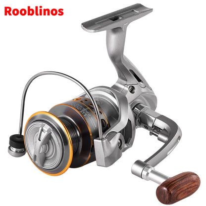 Rooblinos LD Lightweight Spinning Reel 5.2:1 Gear Ratio Smooth Fishing Reel for Trout Bass Freshwater Saltwater Fishing