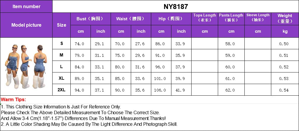 Jumpsuits Women Denim One Piece Jeans Shorts Summer 2025 Short Pants Strapless Backless Hole Washed Distressed Streetwear