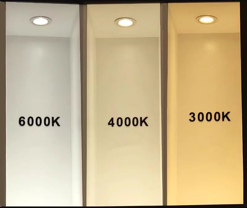 Gold Electroplating Ultra-High Quality Recessed LED Downlights Dimmable 7W9W12W15W COB Ceiling Spotlights AC90~260V For Home Use
