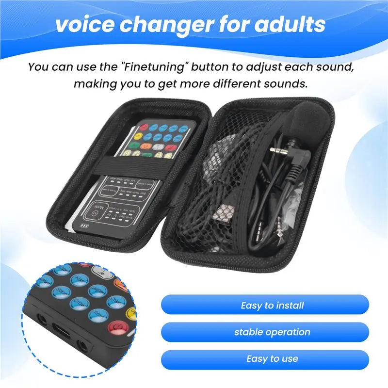 A12E-Voice Changer Handheld Microphone Voice Changer With Sound Multifunctional Effects Machine For Phone//Switch (I9)