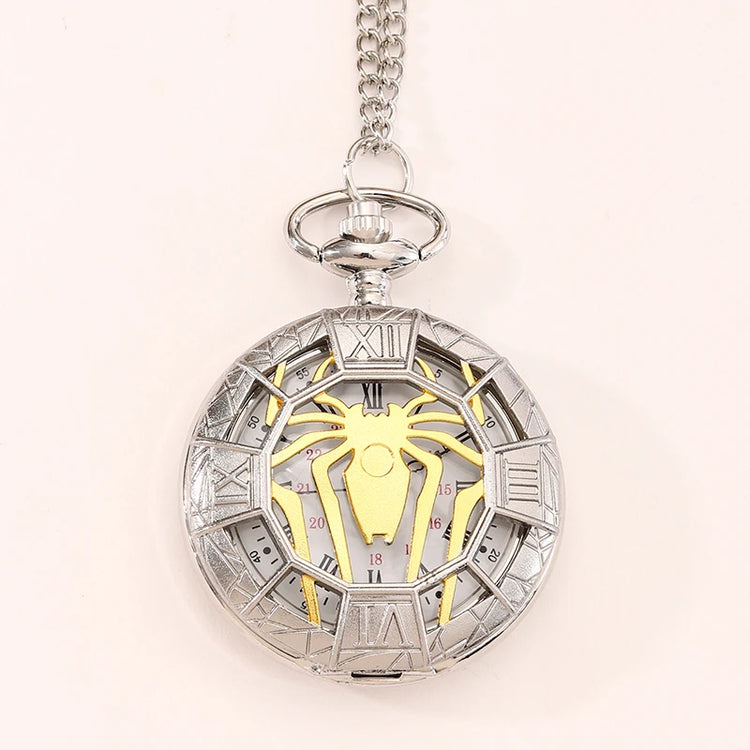 Fashion New Vintage Relief Carved And Hollowed Out Roman  Flip Style Pocket Watch On Chain Pendant Clock Chain Mens Women