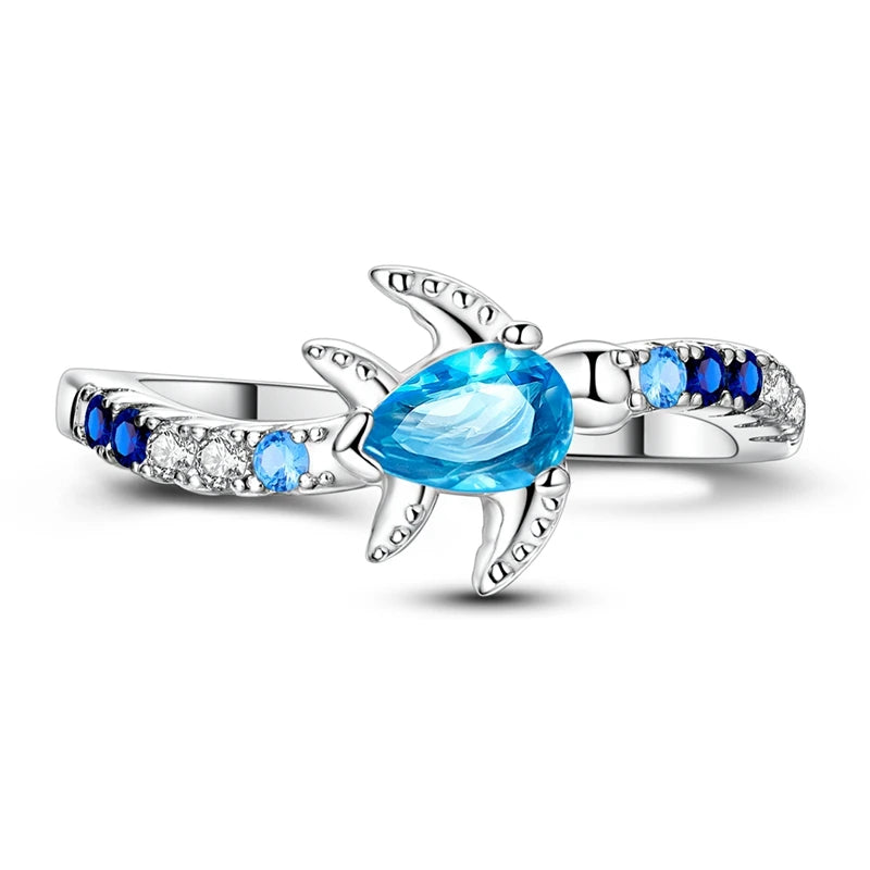 LAZA 925 Sterling Silver Colorful Rings Sparking Zirconium Bowknot Moon Sun Original Ring For Women Anniversary Wedding Gifts