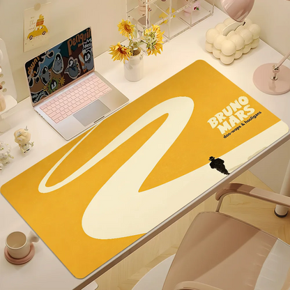 Singer B-Bruno Mars Mouse Pad Large Non-slip Lockedge Desktop Computer Desk Mat Keyboard Writing MousePad Office Gamer Student