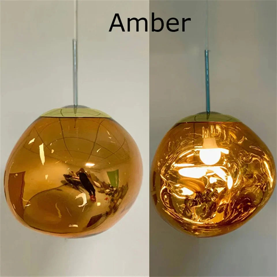 Nordic LED Lava Pendant Lights PVC Lighting Ideal for Living Room Indoor Decor Home Fixtures Loft Kitchen Hanging Lamp