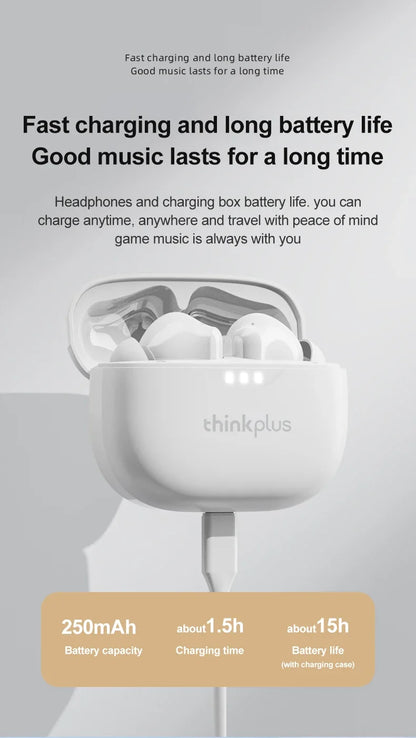 Original Lenovo Lp3 Pro TWS Earphones Wireless Bluetooth 5.3 Earbuds HIFI Sound Noise Reduction HD Call Low Latency Headphones