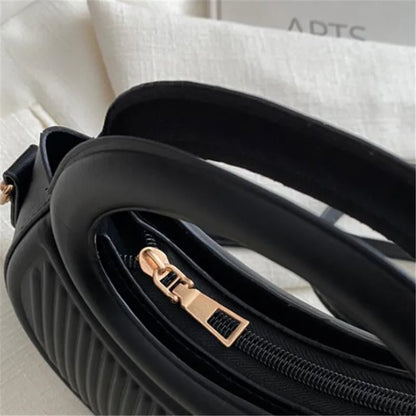 Chic Stripe Design Crossbody Bags for Women Elegant Synthetic Leather Handbag, Purse, Luxury Look Shoulder Bag for Everyday Use