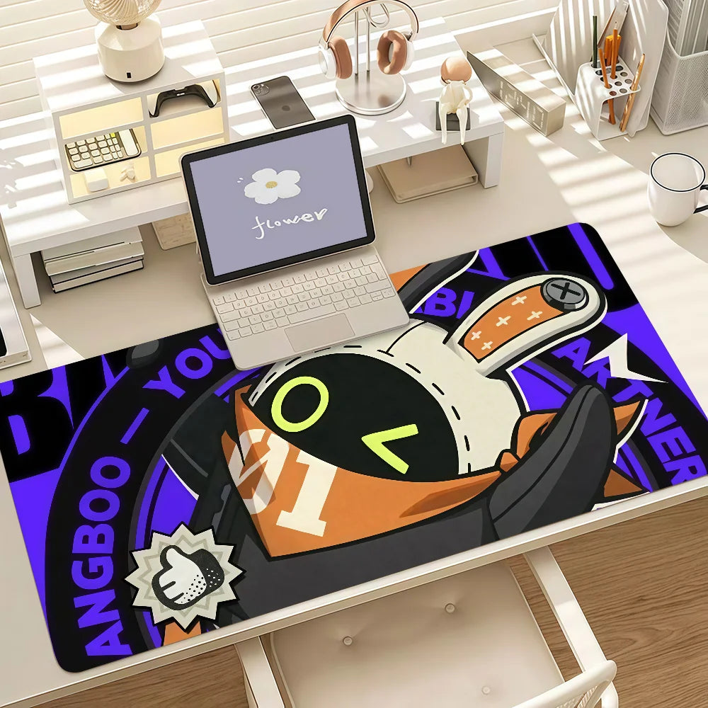 Game Zenless Zone Zero Bangboo Mouse Pad Anti Slip Rubber Edge Locked Thickened Laptop Gaming Desk Mat