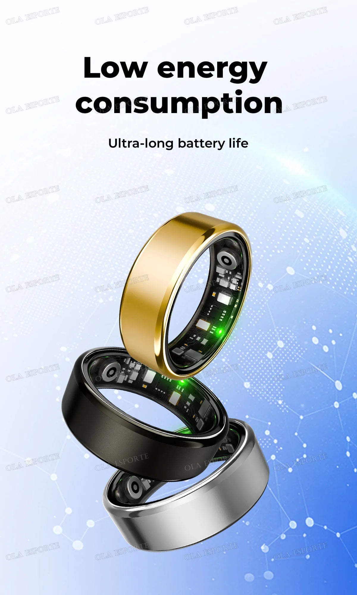 2026 New Smart Ring GPS Motion Modes Remote Control Camera Heart Rate Blood Oxygen/Pressure Outdoor Sports Waterproof Smartring