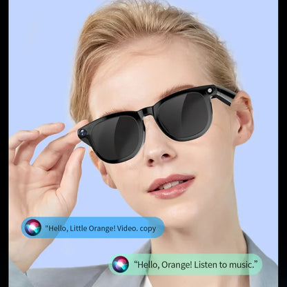 New AI Smart Glasses 800W HD Camera Black Technology Image Translation Chat GPT Video Call Photo Waterproof For Men Women New