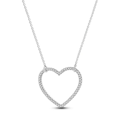 Luxury Necklace 925 Silver Original Sterling Zircon Dragonfly Butterfly Firefly Star Moon Chain Link For Women Wedding Jewelry