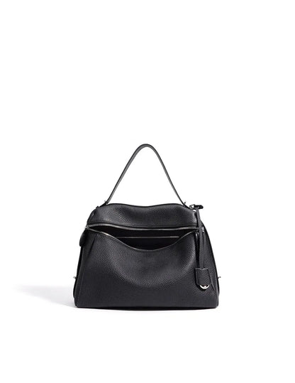 First Layer Cow Leather 33cm Tote Bag Fashionable Women's Bag New Design Large Capacity Soft Portable Shoulder Crossbody Bag