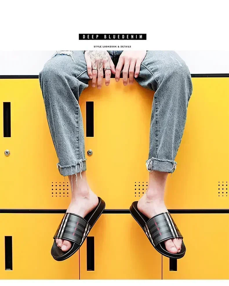 Beach Sandals Stylish Casual Men's Shoes Light Outdoor Breathable Wading Slippers Bathroom Family Men Chaussures Homme Luxe