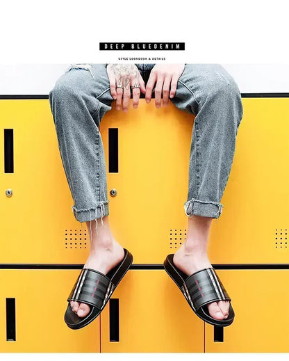 Beach Sandals Stylish Casual Men's Shoes Light Outdoor Breathable Wading Slippers Bathroom Family Men Chaussures Homme Luxe