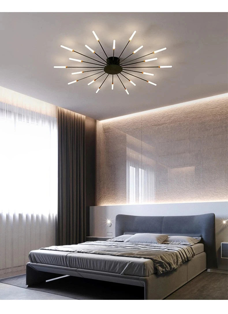 Modern Firework s Led Ceiling Lamp Creativity Living Dining Room Ceiling Chandelier Home Lighting Bedroom Light Luster Luminaire