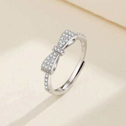 925 Sterling Silver Ring Heart AAA Zircon Open adjustable Engagement For Women Wedding Fashion Jewelry Party Gifts