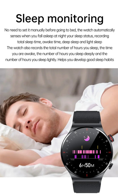 GPS ECG+PPG Bluetooth Call Smart Watch Men 2025 Sports Bracelet NFC Waterproof Custom Watch Face Men SmartWatch For IOS Android