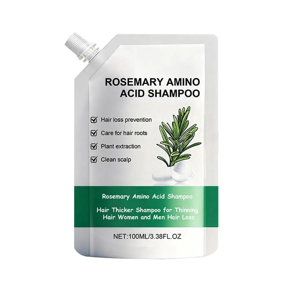 Organic Rosemary Hair Growth Shampoo Thickening Hydrolyzed Keratin Dry Frizzy Damaged Repair Moisturizing Scalp Cleaning Shampoo