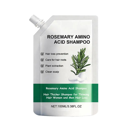 Organic Rosemary Hair Growth Shampoo Thickening Hydrolyzed Keratin Dry Frizzy Damaged Repair Moisturizing Scalp Cleaning Shampoo