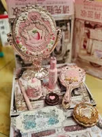 Flower Knows 5Pcs Full Face Makeup Gift Set Lip Gloss Eyeshadow Blush Highlighter Women Daily Cosmetic Box Birthday Holiday Gift