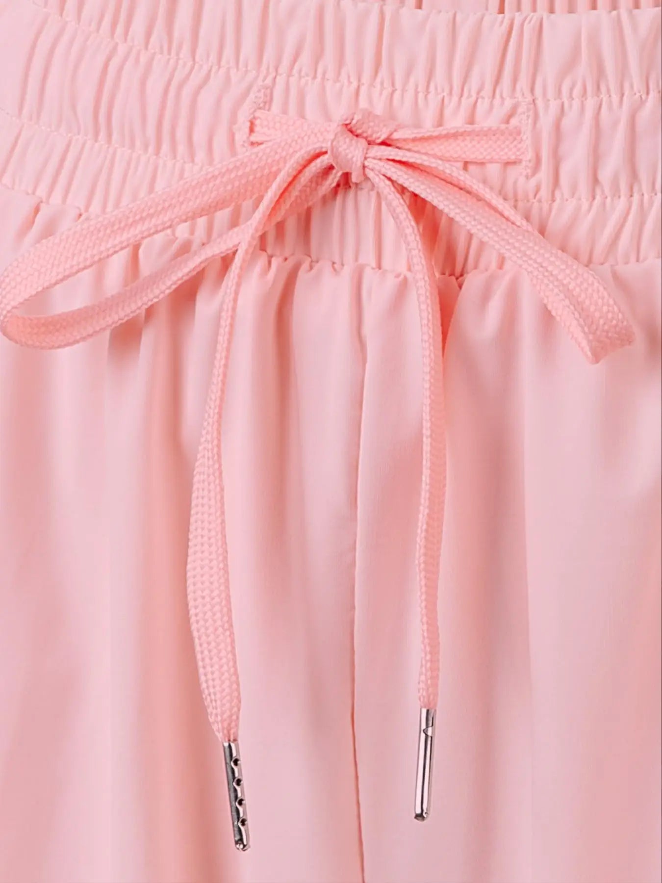 Women's culottes, tennis shorts, nylon spandex, spring/summer sports shorts, anti-exposure strap, drawstring sports shorts