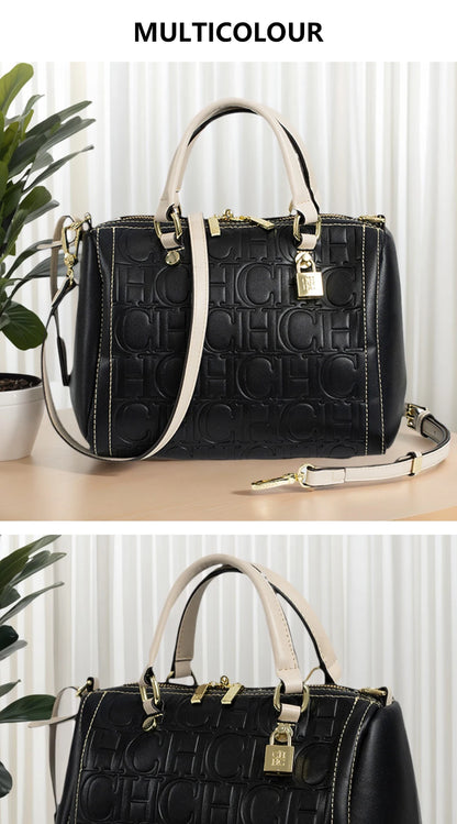 CH Autumn/Winter Christmas Fashion PU Material Lock Lock Design Women's Crossbody Bag 2026 Designer New Handbag Trendy Brand