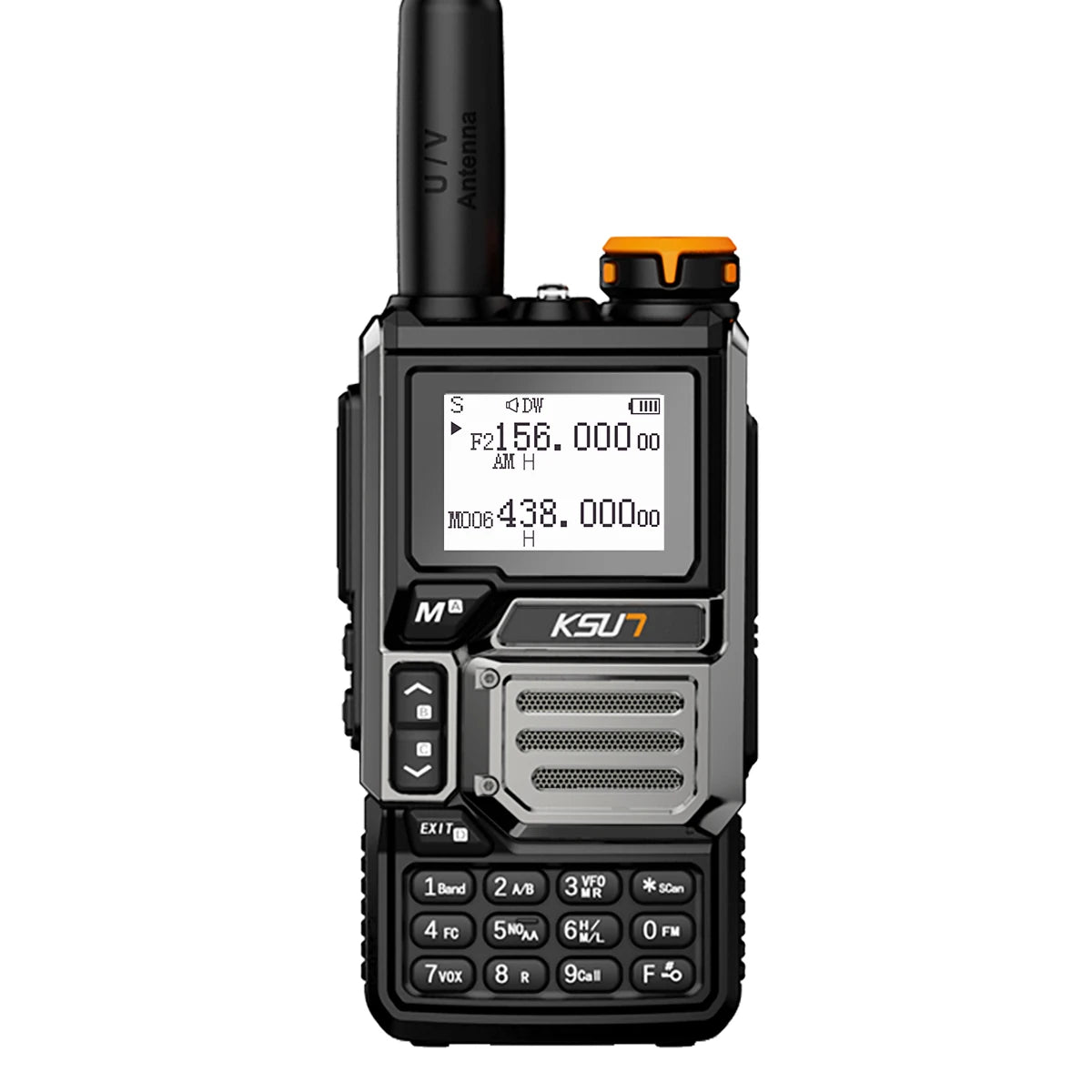 UV60D PLUS 5W Walkie Talkie SOS Alarm NOAA Weather Radio 200CH VHF UHF AM FM Type-C Two Way Radio for EU Outdoor