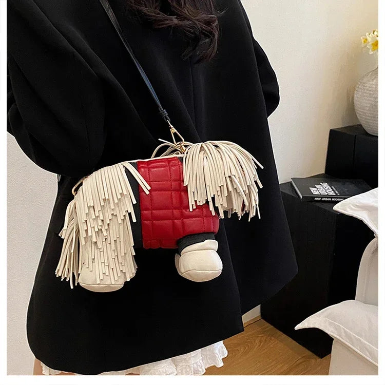 Unique Designer Purse and Handbags for Women Leather Shoulder Bag High Quality 3D Dog Shape Wedding Evening Clutch Bag Party Bag