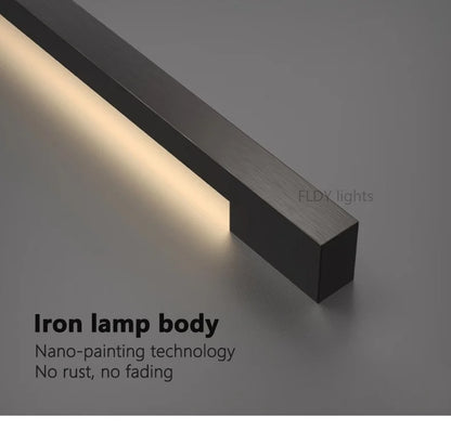 Modern Minimalist Long Wall Lamp LED Wall Mounted Light Indoor Living Room Bedroom Background Lamp Home Decora Fixtures 110/220V
