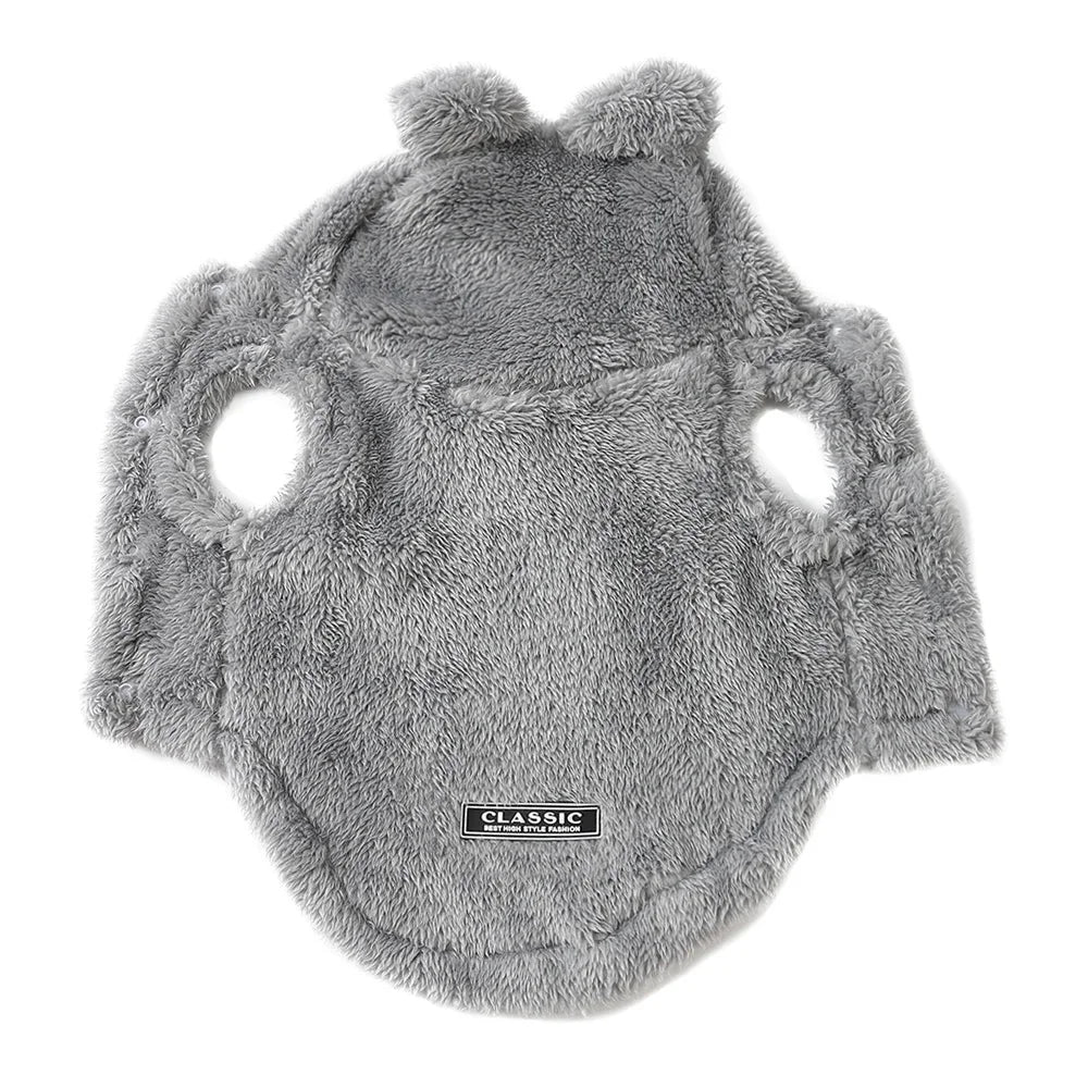 Pet Cats Coat Hoodie For Small Medium Dogs Winter Warm Fleece Puppy Kitten Clothes Jacket Cozy Cute Sphynx Cat Sweater Apparel