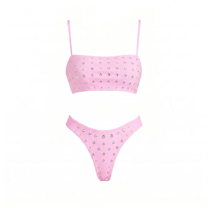 Bandeau Biquini With Cover Up Sexy Women Swimsuit 2026 New Swimwear Push Up Swim Suits Female Off Shoulder Bathingsuit Beachwear