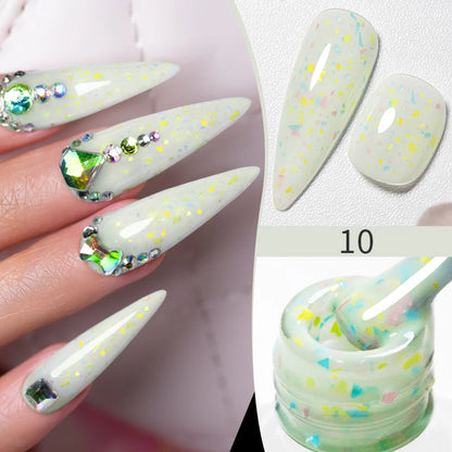 7.5ML Summer Fruit Series Cat Magnetic Gel Nail Polish Green Purple Pink Cat Eye Gel Soak Off UV Nail Art Varnish For Manicure