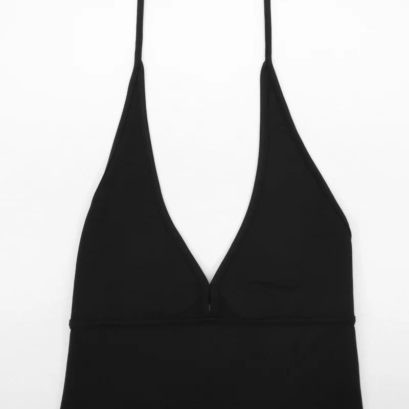 Sexy Women's Rompers New Summer Female Solid Sexy Up V-Neck Low Chest Sleeveless Playsuits Casual Slim Club Party Female Rompers