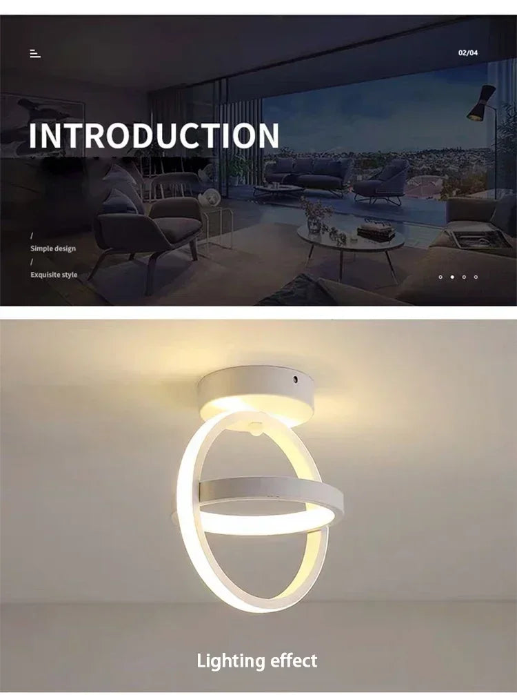 LED Strip Aisle Ceiling Lights Modern Minimalist Living Room Lamps For Balcony Entrance Home Decor Fixtures various styles