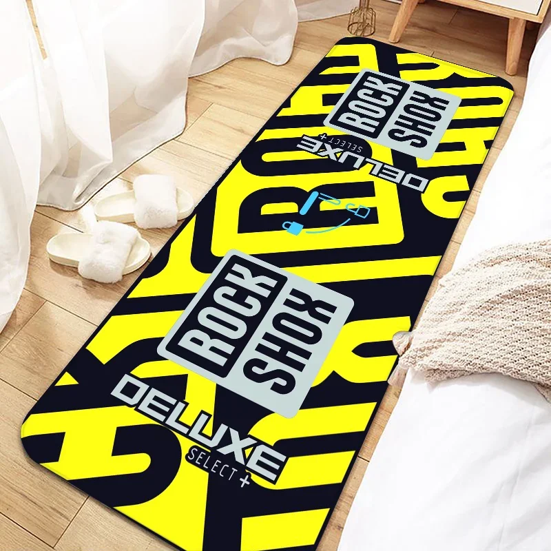 Rock Shox Mountain Bike Door Mat Entrance Non-slip Washable Kitchen Carpet Living Room Hallway Rugs Bathroom Bath Door Mats