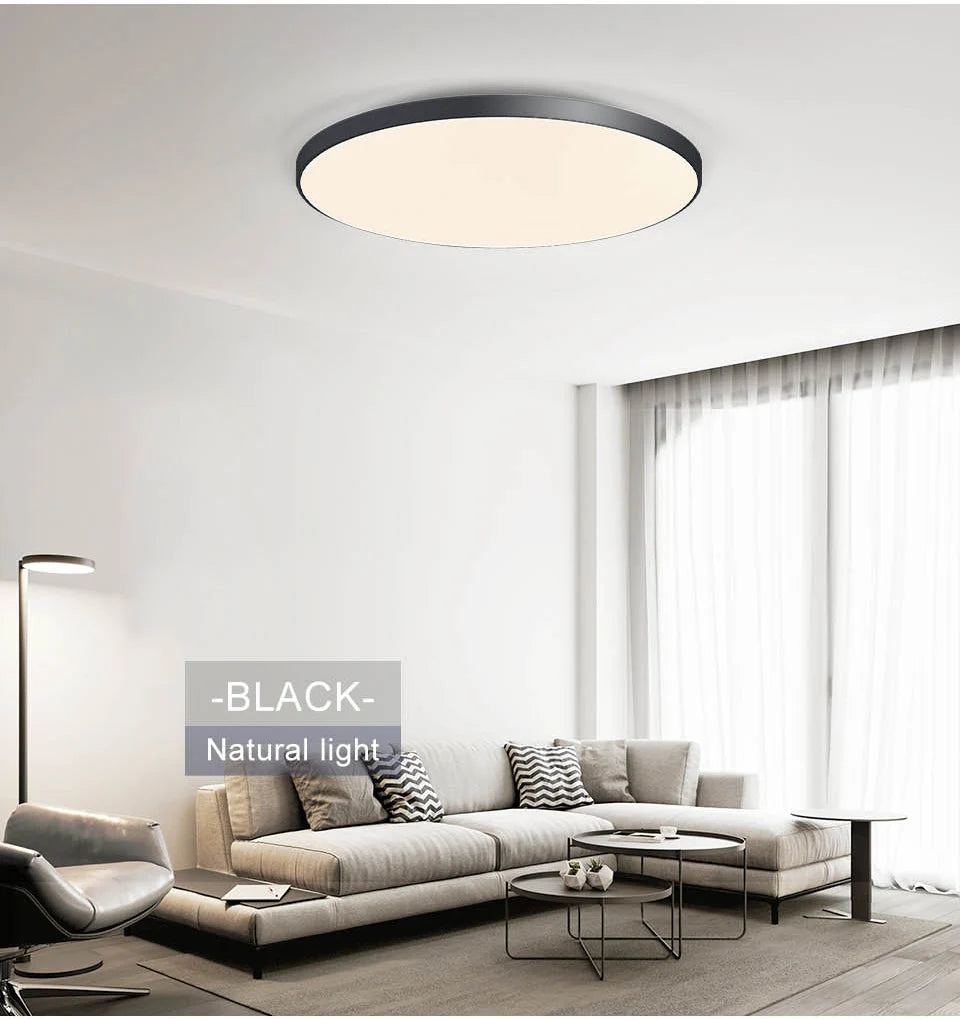 MARPOU Smart Ceiling Lamp LED Lamp for Bedroom Large Ceiling Lamps LED Lights with Remote Control Dimmable LED Lights for Room