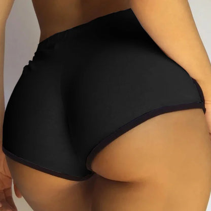 Sexy Hot Girl Shorts Pants Fashion Women Slim Fit High Stretch Sportwear Gym Y2K Short Casual Streetwear Solid Running Trousers