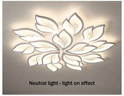 Modern LED Ceiling Chandeliers Light for Living Dining Room Bedroom Ceiling Lamps  With Remote Control Dimmable Lights Fixtures