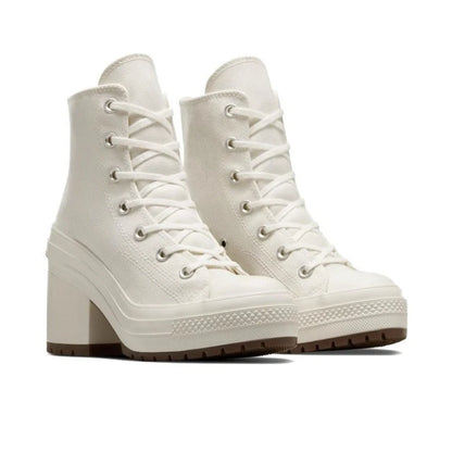 Women Platform Sneakers Luxury Brand Women Boots Fashion Outdoor Skateboard Shoes Women High Top Canvas Sneaker Plus Size 36-42