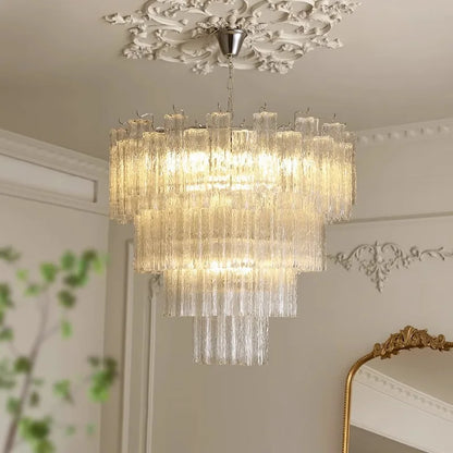 Luxury Glass Pendant Ceiling Light Fixture Chandelier Led Ceiling Lamp Modern Hanging Chandelier Lights Salon Chandeliers Lustre
