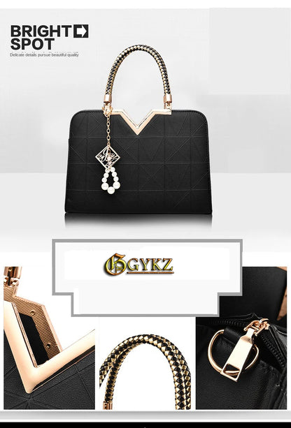 Top-handle Bags Designer Shoulder Bag for Women Fashion Handbags High Quality Unusual Pu Shell Bags Beading Zipper Luxury Brand