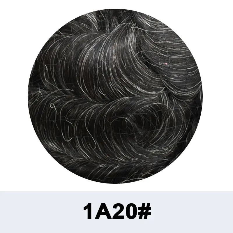 Full Lace V Style Shape Men's Front Hairline Natural Hairpiece Male Forehead Hairline Lace Pu Frontal Hair Patch For Men Blonde