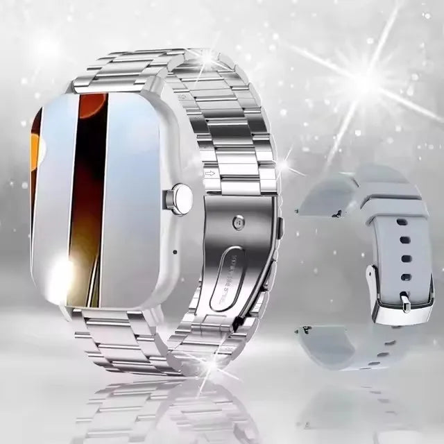 New Smart Watch Android IOS Phone 1.44 Inch Color Screen Bluetooth Call Blood Oxygen/Pressure Monitoring Smart Watch Women Men