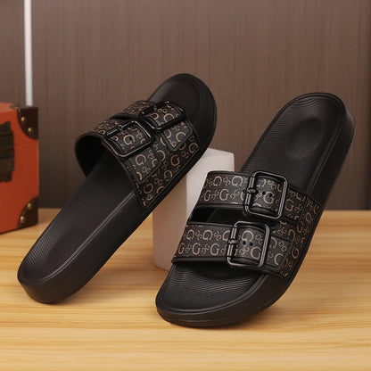 Men's Genuine Leather Sandals Comfortable Man Sandal House Slippers Man Summer Shoes Sale Genuine Mens Slipper Flip Flop Slides