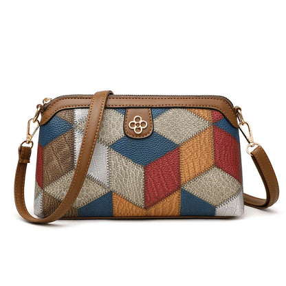 Neutral style backpack for men and women, cross-body bag, small-sized ethnic single shoulder bag, color combination