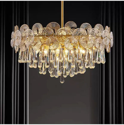 Modern Creative Ceiling Chandelier Luxury Crystal Pendant Light for Living Dining Room Bedroom Home Decor Luster Lamp Fixture